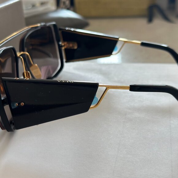 New Authentic Dita Sunglasses SOULINER - TWO DTS 136-64-03 Black & Gold Frame - Picture 2 of 2